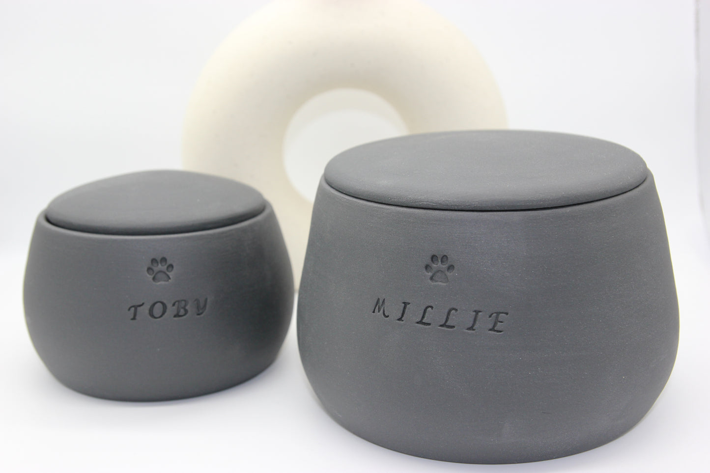 Personalized Handmade Ceramic Pet Urn: Custom Dog or Cat Memorial