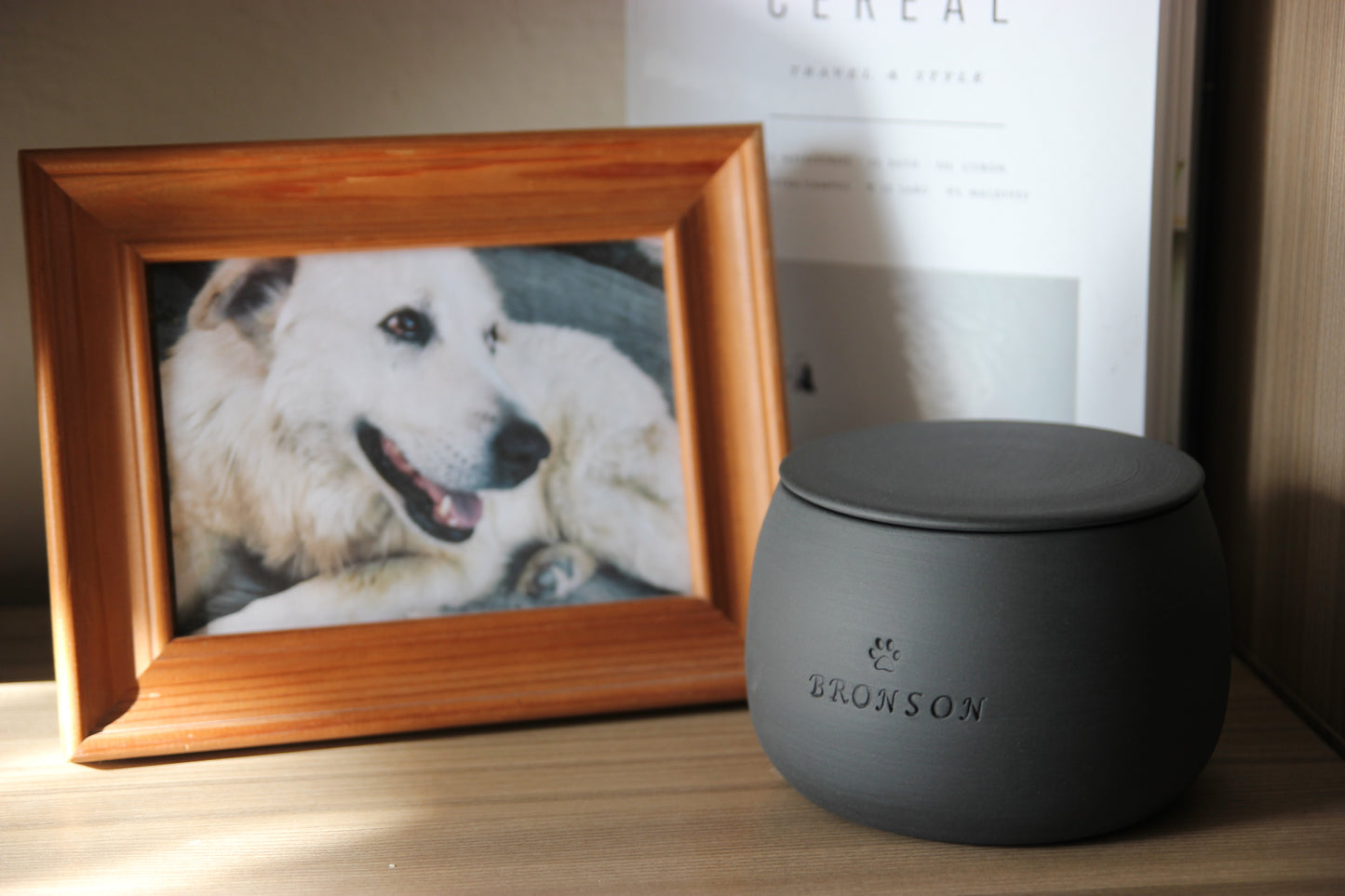 Personalized Handmade Ceramic Pet Urn: Custom Dog or Cat Memorial