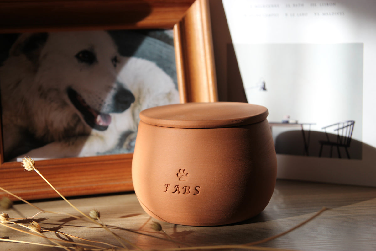 Personalized Handmade Ceramic Pet Urn: Custom Dog or Cat Memorial